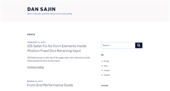 Desktop Screenshot of dansajin.com
